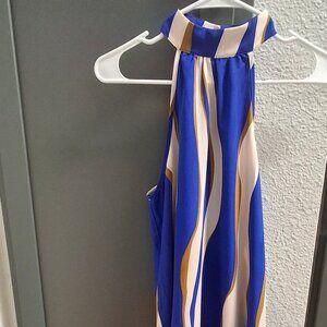 High neck handkerchief dress